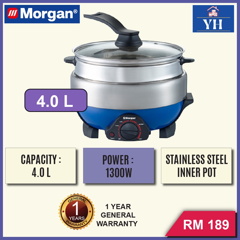 Morgan 4L 1300W Adjustable Temperature Control Multipurpose Cooker ...