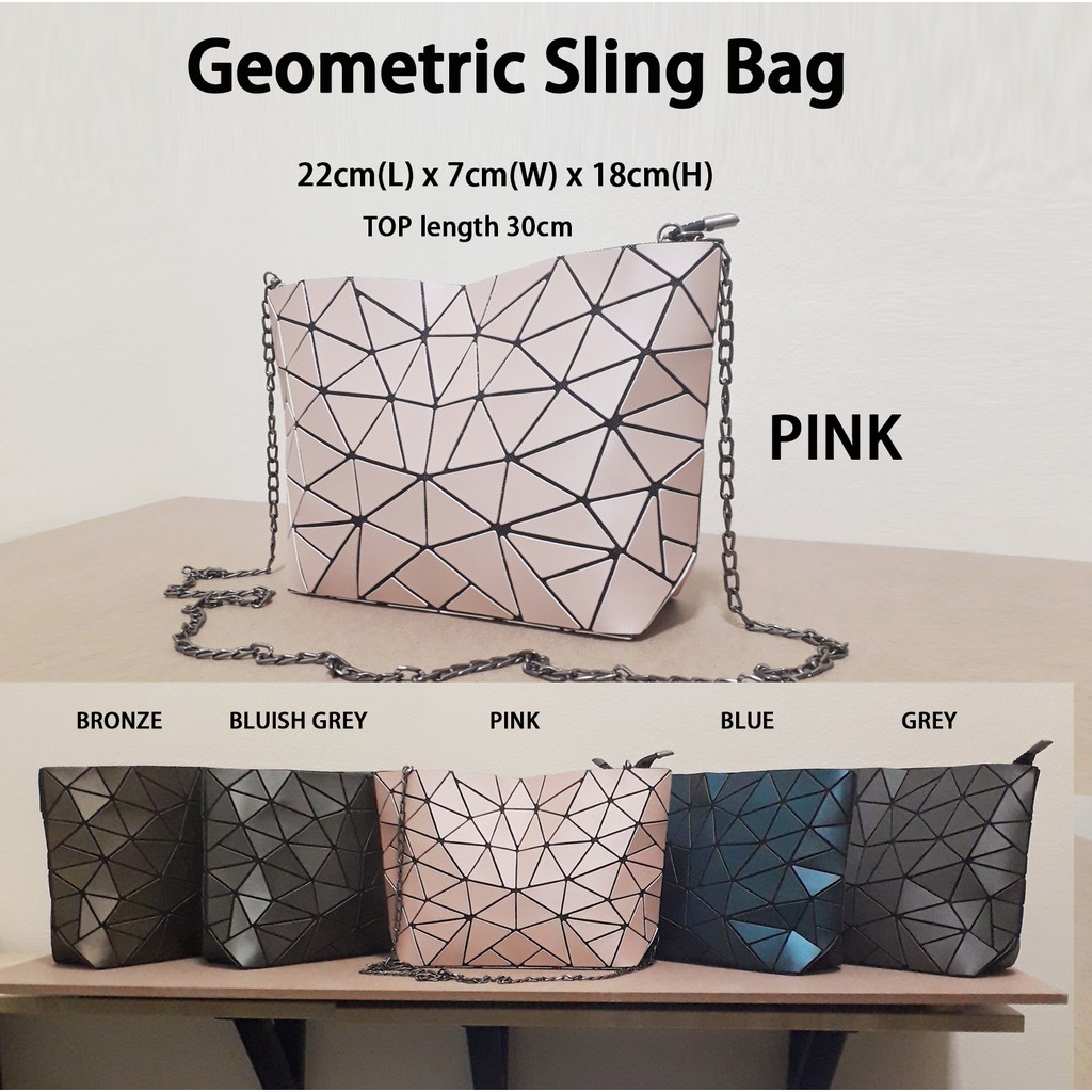geometric sling bag