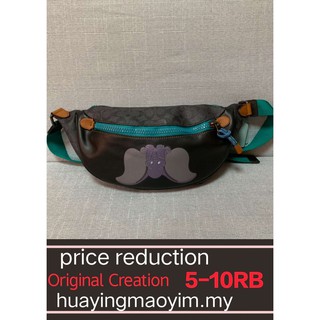 disney x coach signature rivington belt bag with dumbo