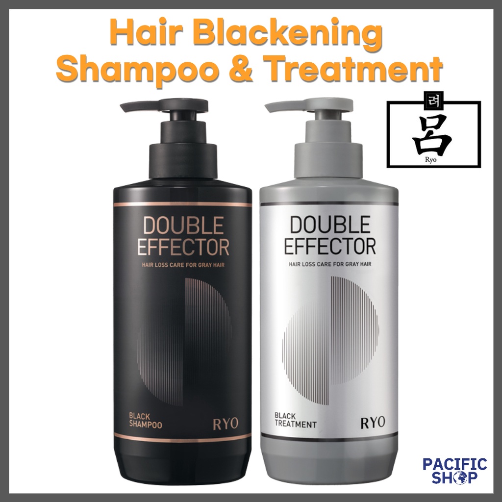 [Ryo] Double Effector Black Shampoo & Treatment 543ml, 321ml (anti