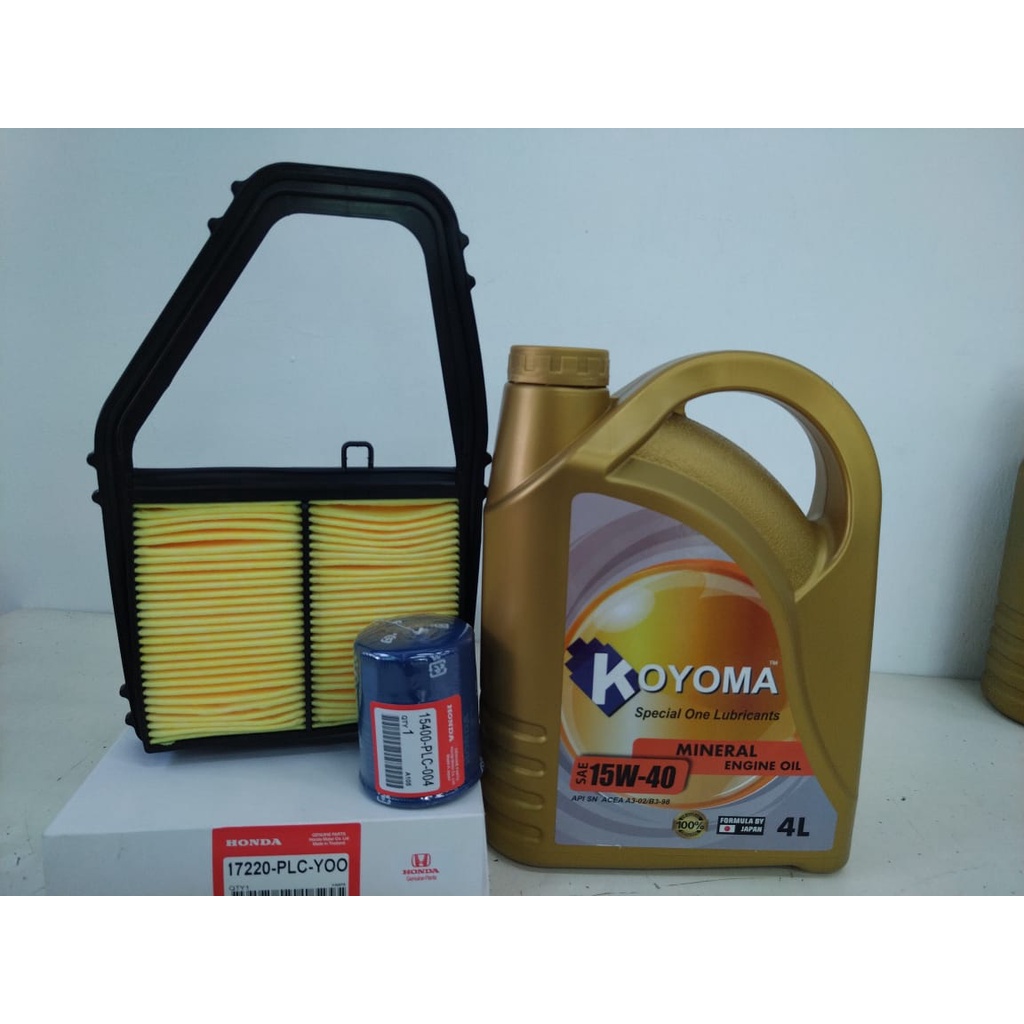 HONDA CIVIC 1.7 S5A AIR FILTER + OIL FILTER + KOYOMA 15W40 MINERAL