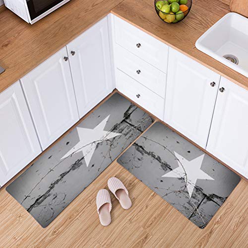 16 X47 16 X24 White Star Kitchen Carpet Floor Runner Rug Carpet