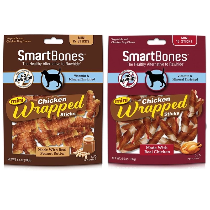 SmartBones Chicken Wrapped Mini 15 Sticks