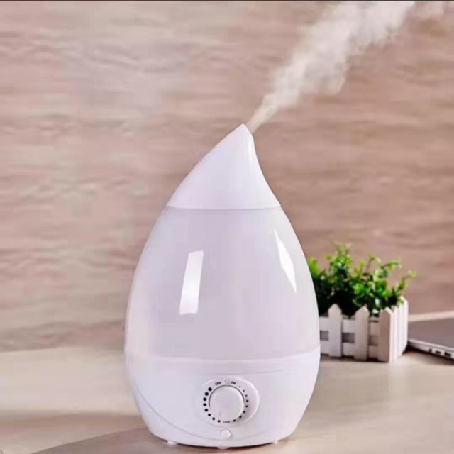 Air  Humidifier 2L +Night Lamp European standard spot household humidifier 2L flat drop ultrasonic