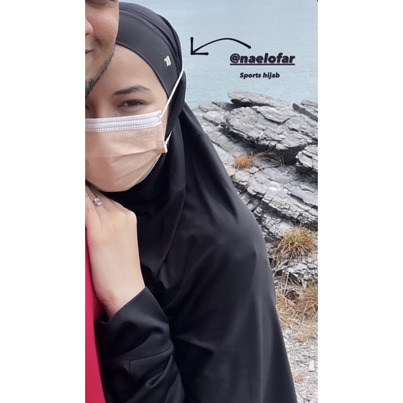 Naelofar Sport Hijab Original - FLOW Shawl & FORM Square | Shopee Malaysia