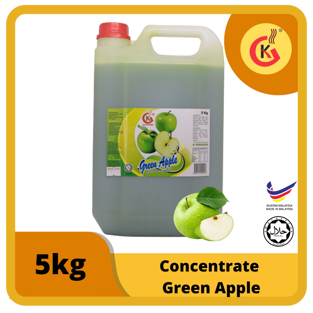 Buy 100 Jakim Halal 5kg Concentrated Green Apple Juice Seetracker Malaysia