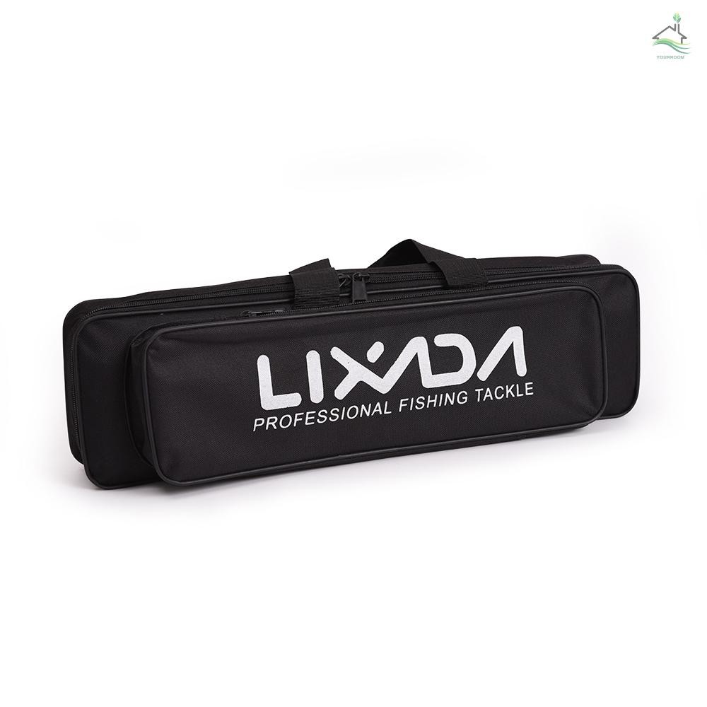 Lixada Portable Fishing Bag Case Fishing Rod and Reel Travel Carry Case Bag Carrier Fishing Pole Gear Tackle Storage Bag Hunting Bag Case Organizer