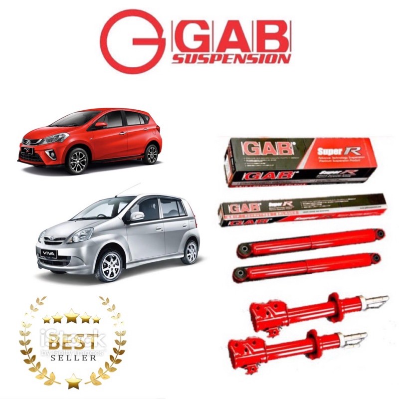 Gab Super Heavy Duty Sport Absorber Perodua Myvi Viva