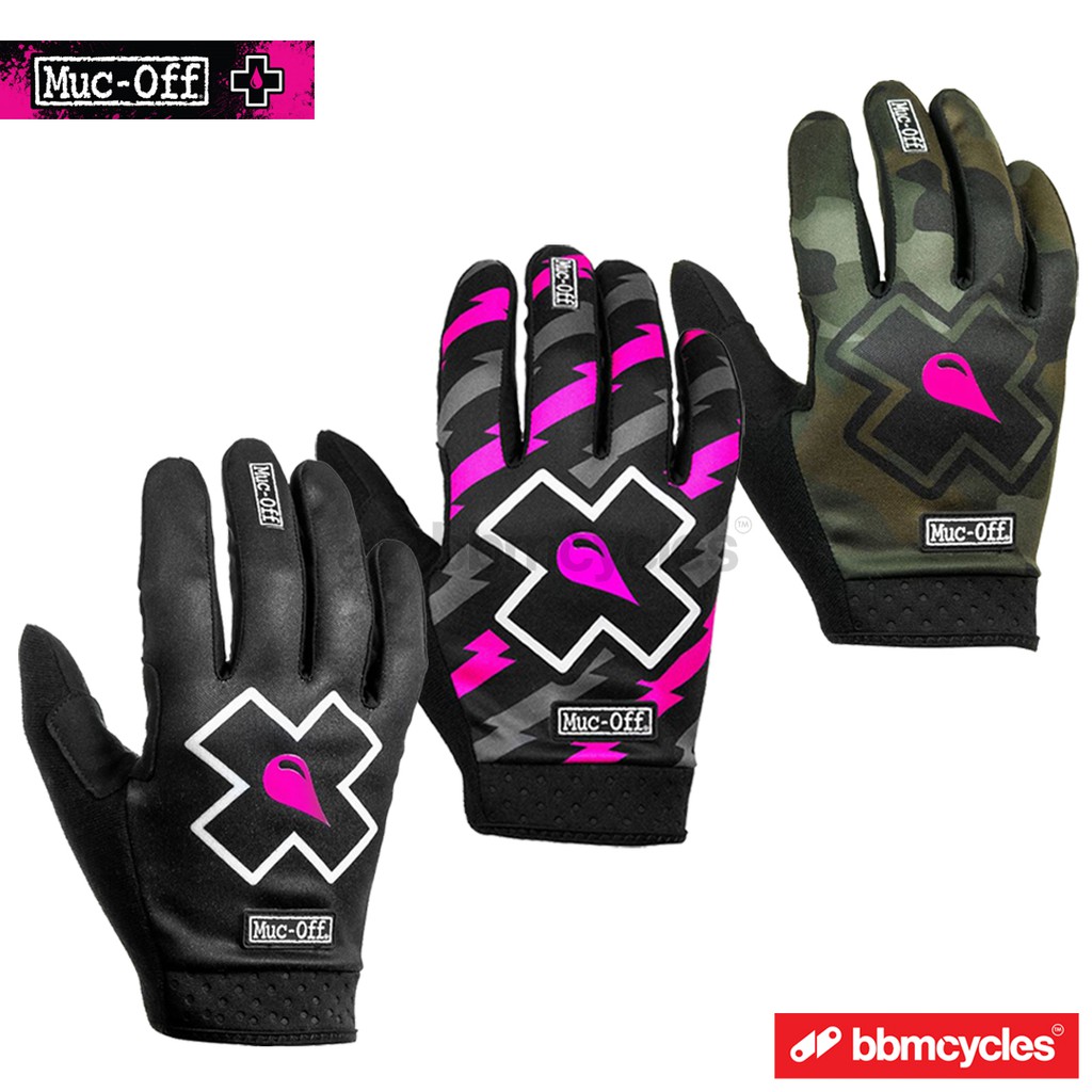 Muc-Off Ride Glove Mountain Bike Gloves Black All Sizes 