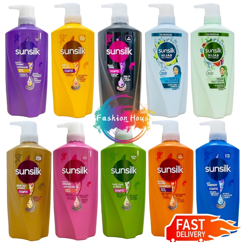 Sunsilk Hair Shampoo 625ml Hair Wash Syampu Rambut Anti Dandruff Hair Fall Hijab Recharge 1405