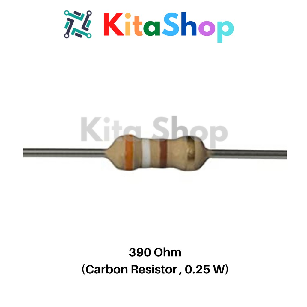 Resistor 390 Ohm (Carbon - 0.25W) | Shopee Malaysia