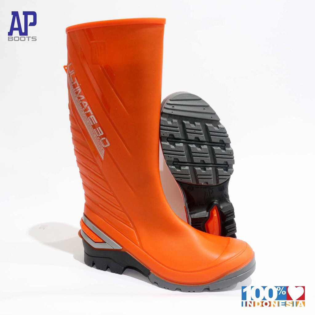 orange safety boots