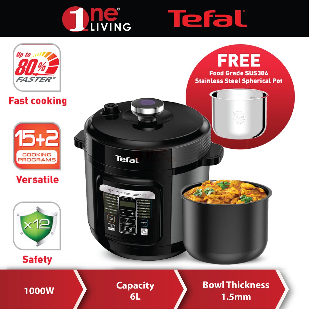 Tefal Home Chef Smart Multicooker (Pressure Cooker) CY601 (CY601D
