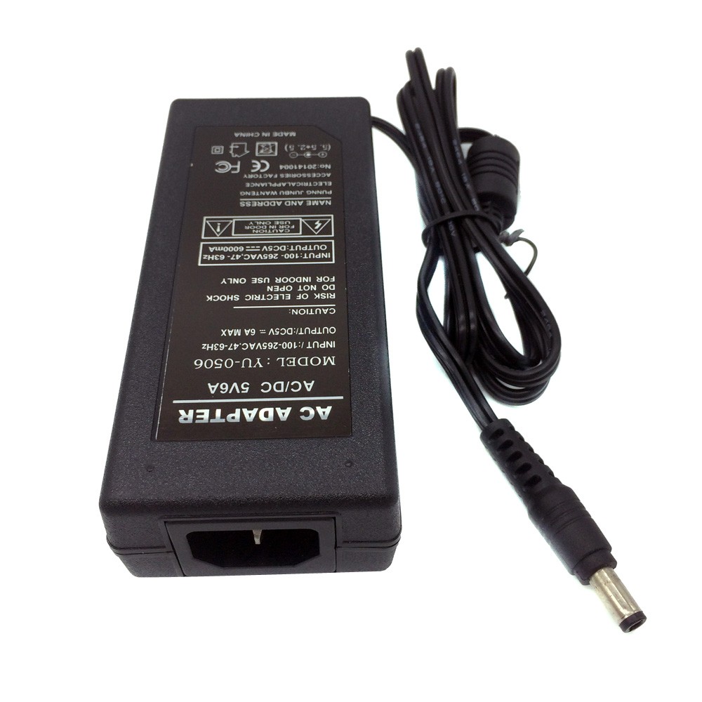 Power Adapter AC220V to DC5V Power Supply  5A 6A 8A 10A LED Adapter UK LK 