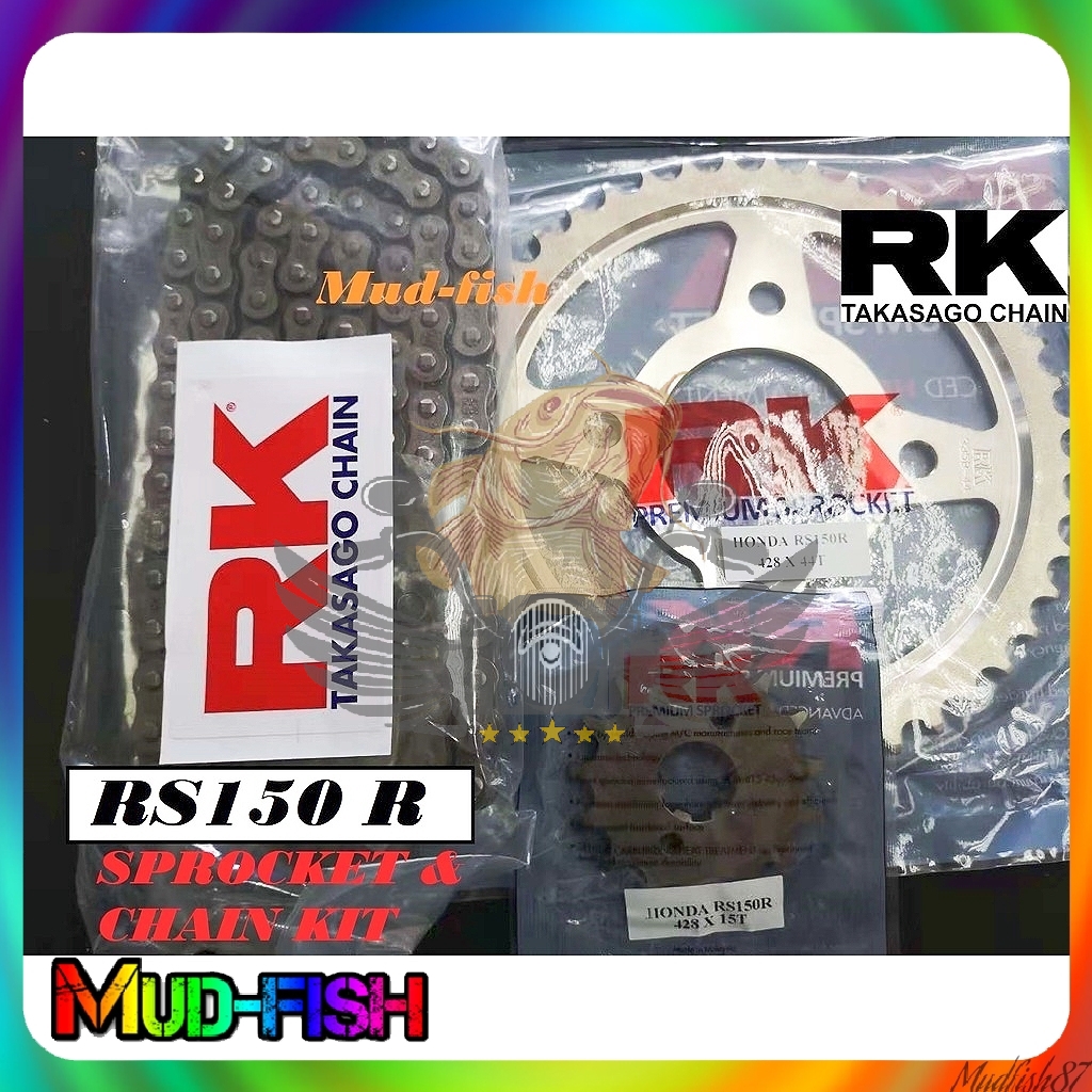 Rantai Rk Honda Rs150 Rs150r Sprocket Oring Chain Kit Klo Shopee Malaysia