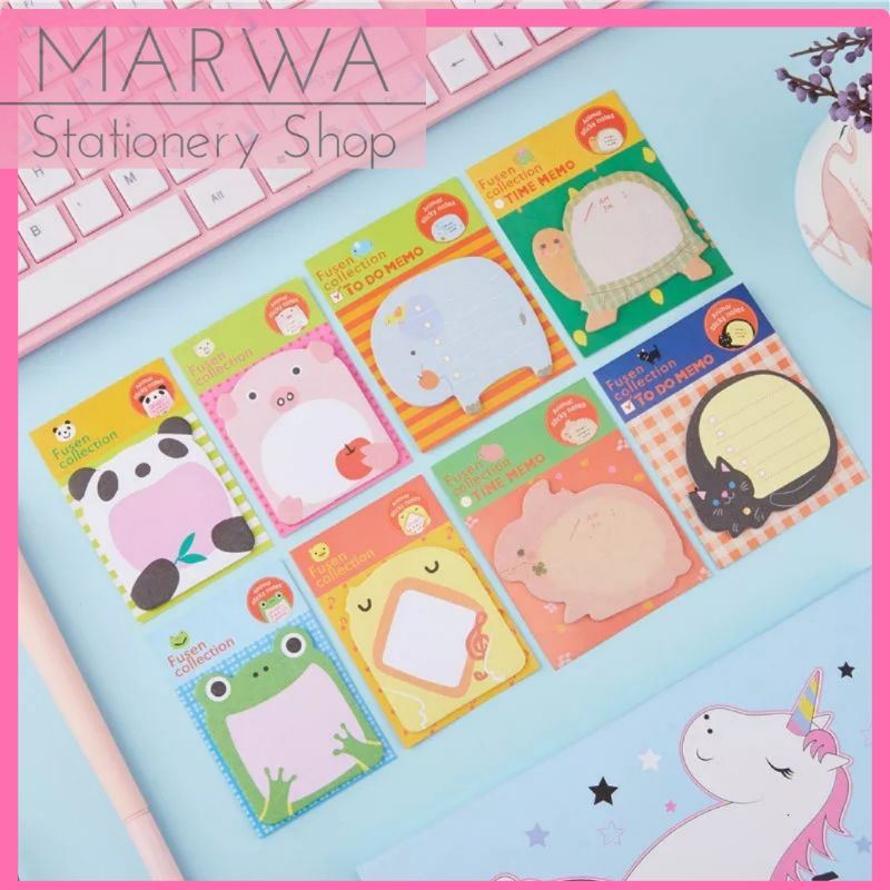 1pc Cartoon Zoo Animal Paper Sticky Notes Memo Sheets Stationery (SN002-M039)