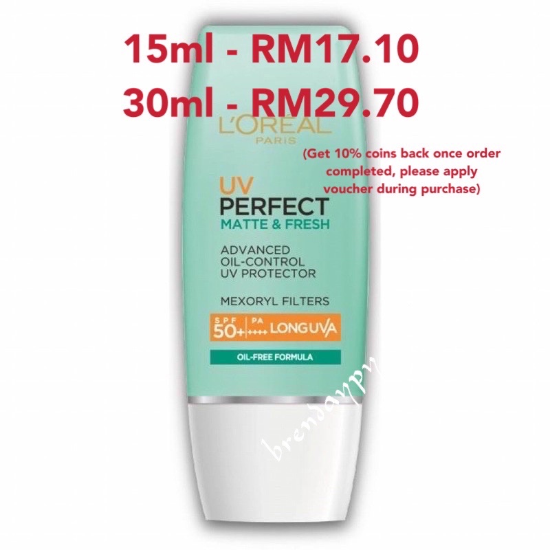 Buy Loreal Uv Perfect Matte Fresh Spf50 15ml 30ml Seetracker Malaysia