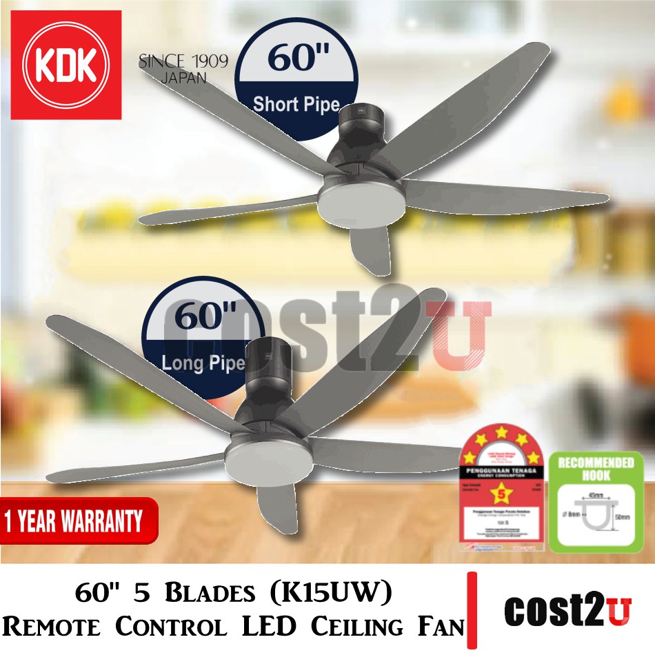  KDK  Sensa  5  60 5  Blades Ceiling Fan K15Z5 REY K15Z5 QEY 