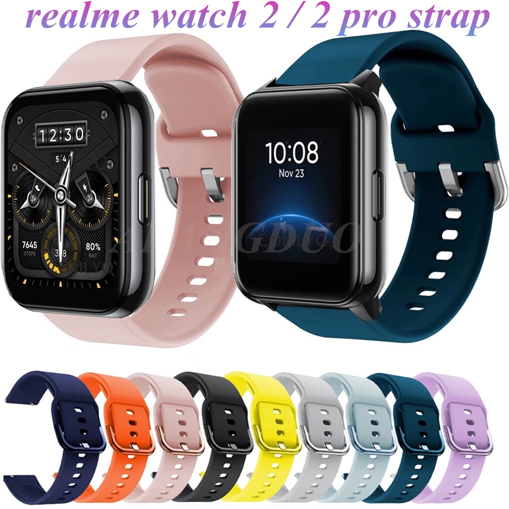 Realme watch 2/3 strap Soft Silicone Band for Realme watch 3 2 Pro strap smartwatch Sport bracelet for Real me Wrist Belt Realme Techlife watch S100 strap