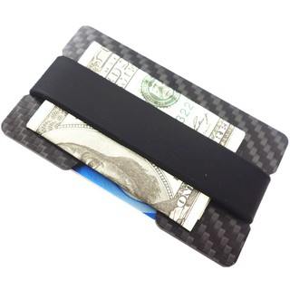 Carbon Fiber Money Clip Men Rfid Anti Thief Credit Card Id Holder Smart Credit Card Wallet