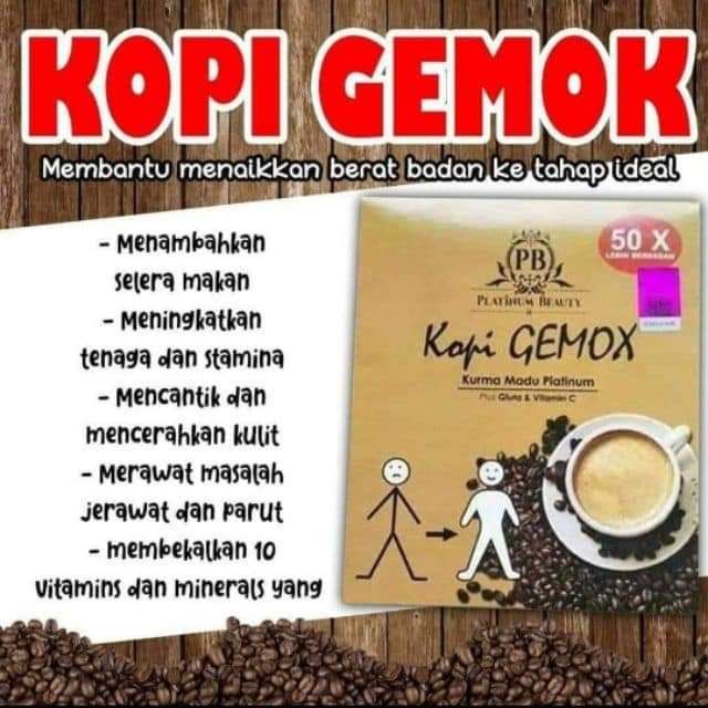 Ready Stock Susu Tambah Berat Badan Perisa Kopi Weight Gain Product Kopi Gemox Shopee Malaysia