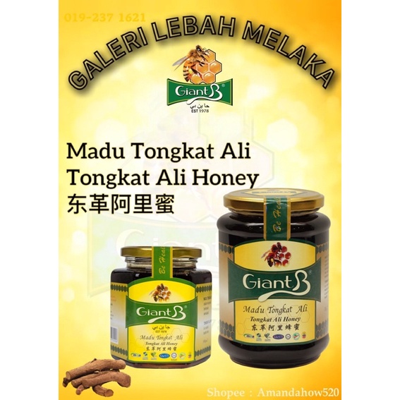 Giant B Honey ( Tongkat Ali Honey / Madu Tongkat Ali东革阿里蜂蜜 ) 500gm & 1000gm