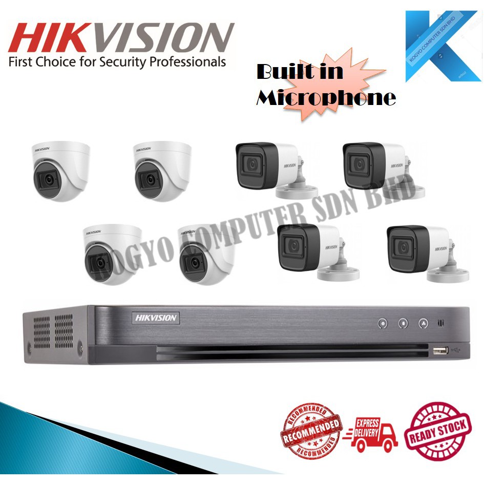 Hikvision Ds 74hqhi K1 E Ds 78hqhi K1 E Ds 7216hqhi K2 S Dvr Ds 2ce16d0t Itfs Ds 2ce76d0t Itpfs Build In Mic Shopee Malaysia