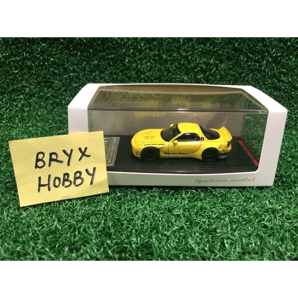 Ignition Model Rocket Bunny RX-7 (FD3S) #IG1410 Yellow (1:64)