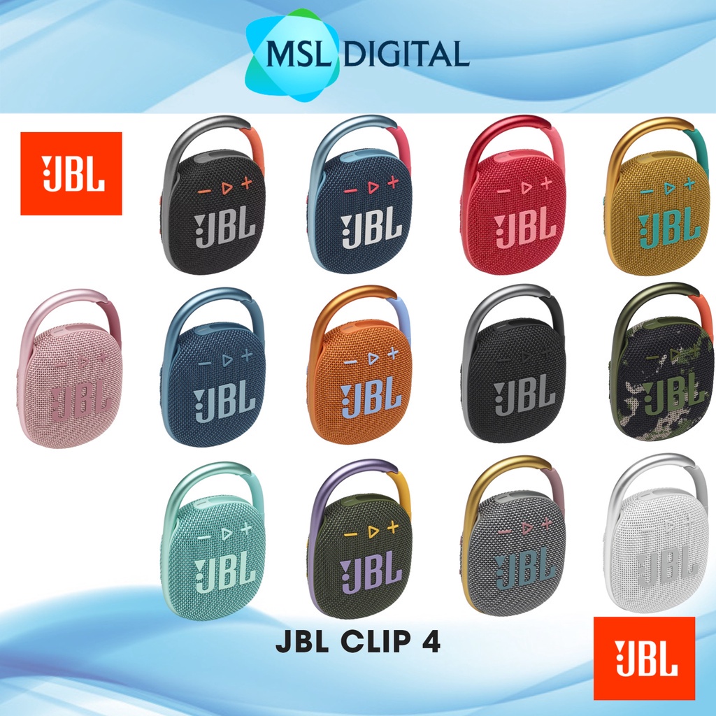 JBL CLIP 4 Ultraportable Waterproof Wireless Bluetooth Speaker