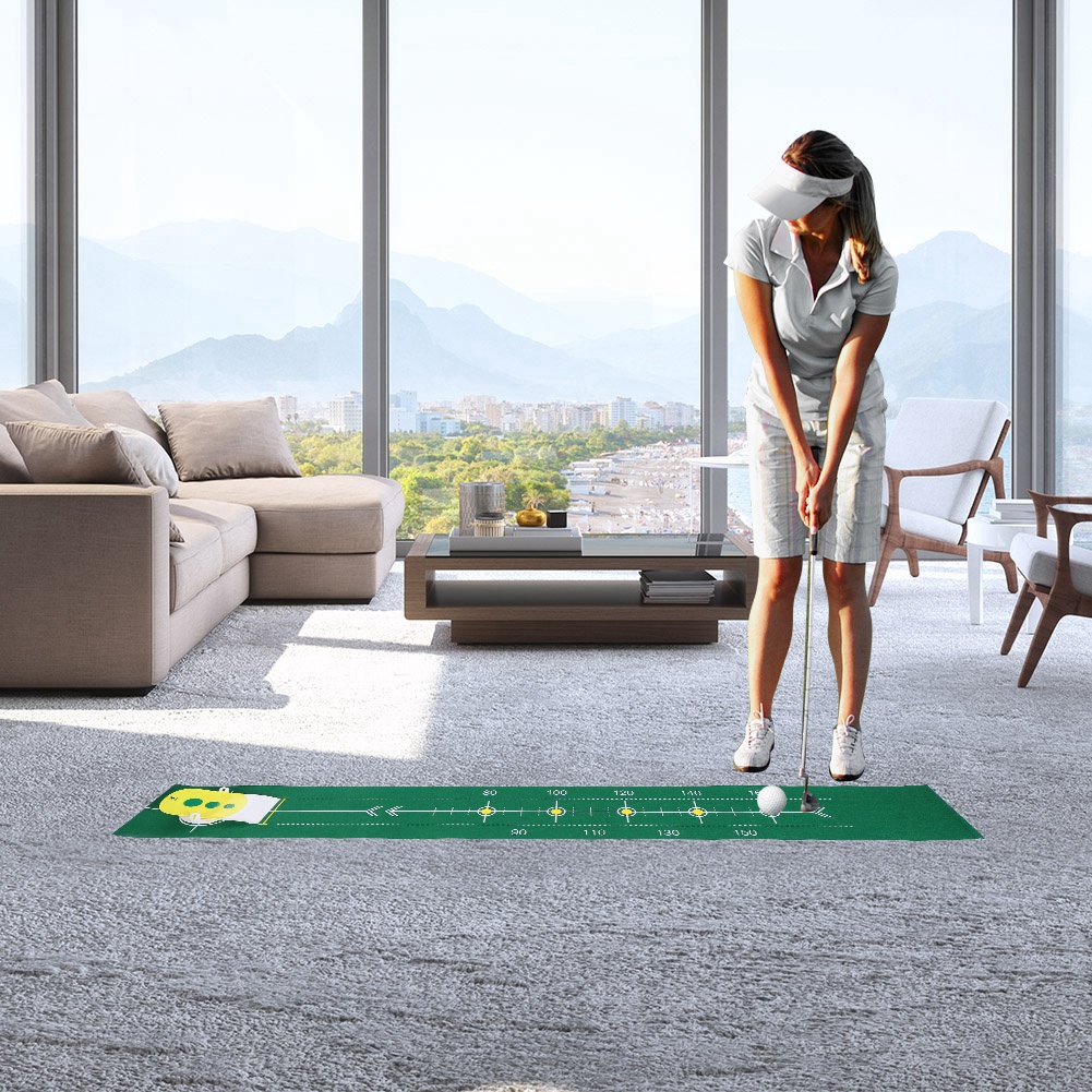 Portable Indoor Green Golf Putting Mats Professional Golfing