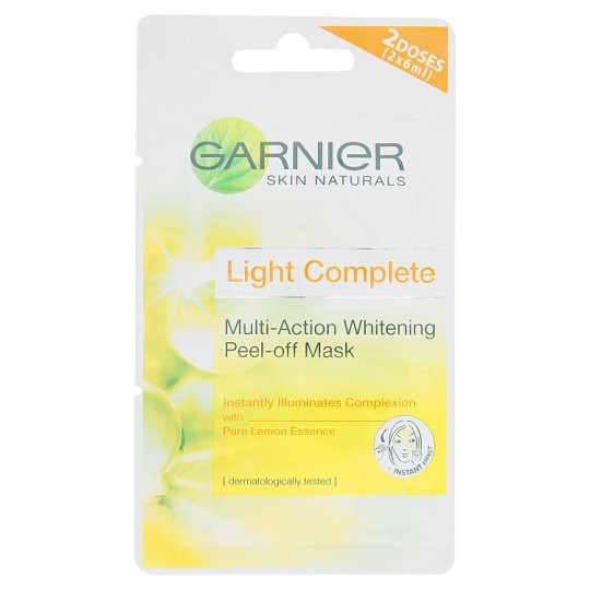 Garnier light peel off mask