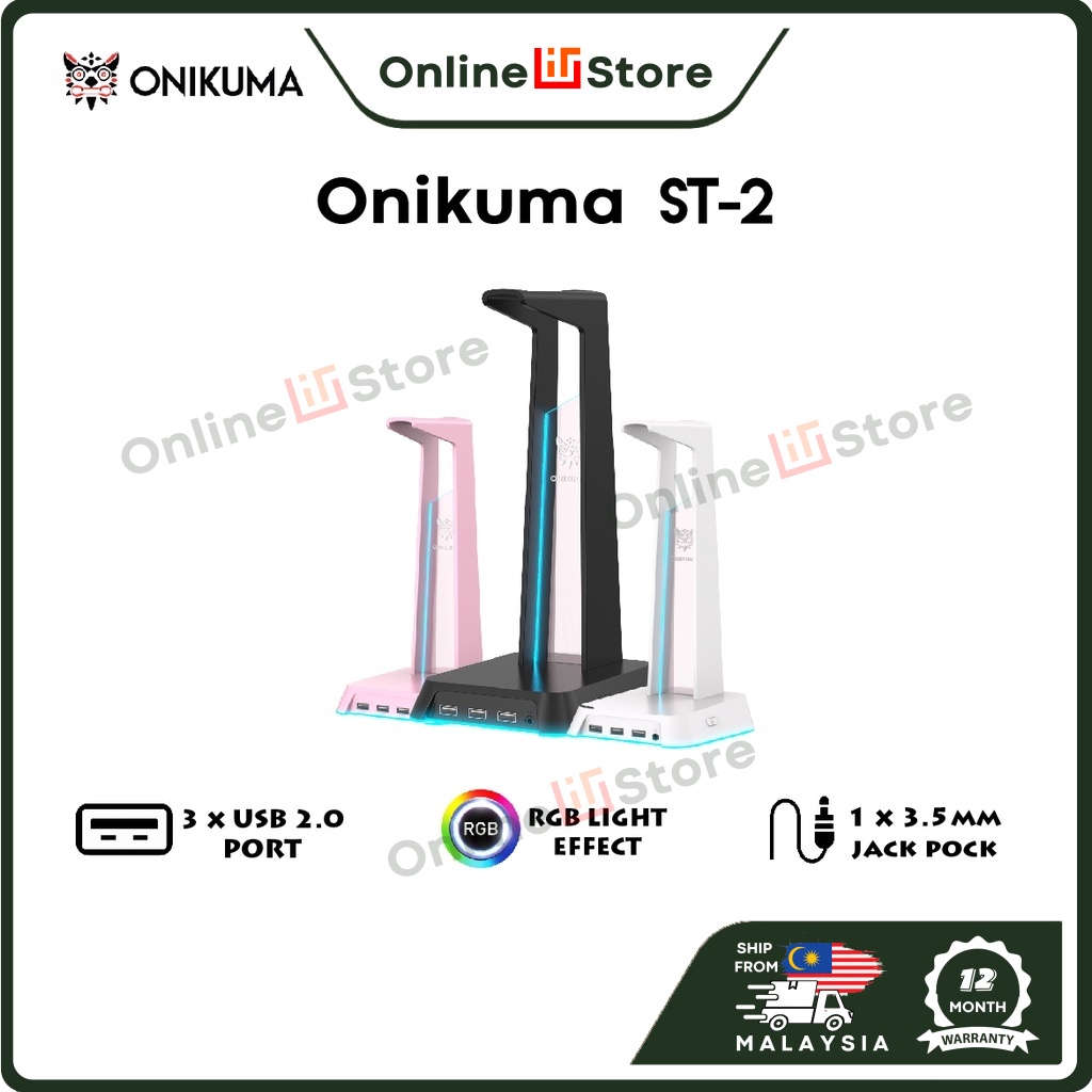 Onikuma ST-1/ST-2 Stylish ABS Hanger Over The Ear Handset Headphone Earphone Holder Stand