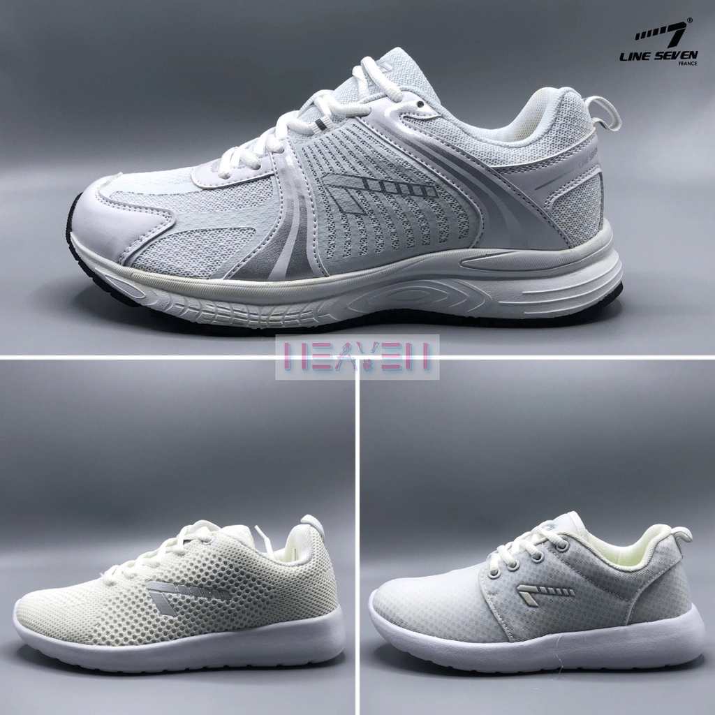 Line 7 Running Sport Shoes White Sneaker Unisex-6610/6620/S-2520 | Shopee  Malaysia