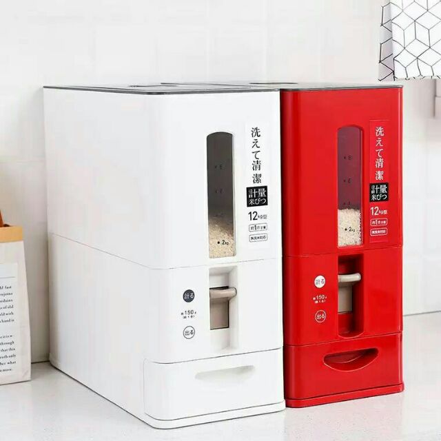 Japanese Rice Dispenser (12kg / 6kg) / Bekas Beras Moden Shopee Malaysia