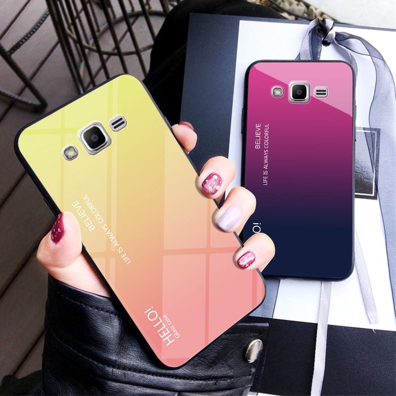 For Samsung Galaxy J2 15 J5 15 J7 15 Tempered Glass Phone Case Shopee Malaysia