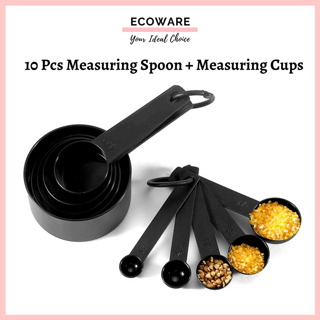 10 Pcs Measuring Cups + Measuring Spoon / Scoop Measuring Tool / Baking Tools / Baking Measuring Spoon