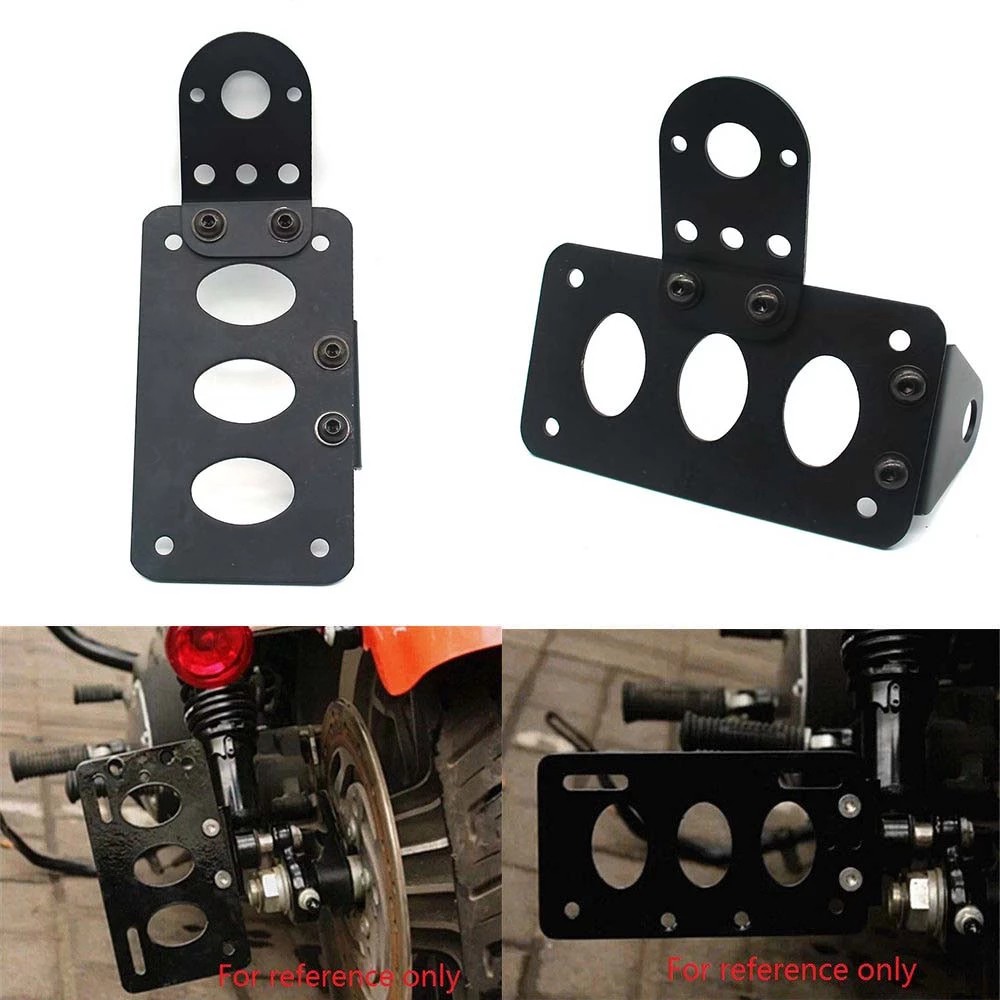 motorcycle side plate license registration plate light bracket holder for harley bobber chopper cafe racer