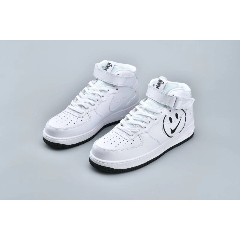 AF1 Smile Logo High Cut Sneakers Shoes 