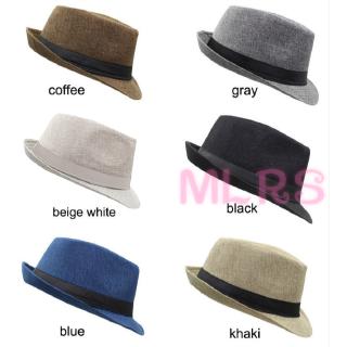 Ms Solid Color Baby Fedora Hats Linen Jazz Caps Children Top Hat Kids Sun Cap Topee Fedoras Sz Shopee Malaysia - the classic roblox fedora black felt roblox gifts classic