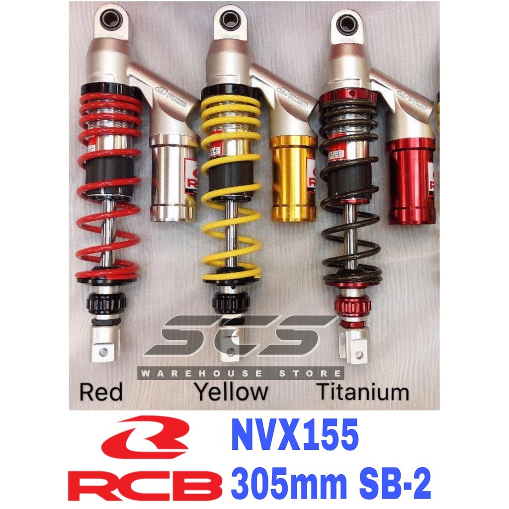 Nvx 155 Aerox 155 Rcb Monoshock Absorber Sb 2 Series Yamaha Red Titanium Yellow Racing Boy 305mm Shopee Malaysia