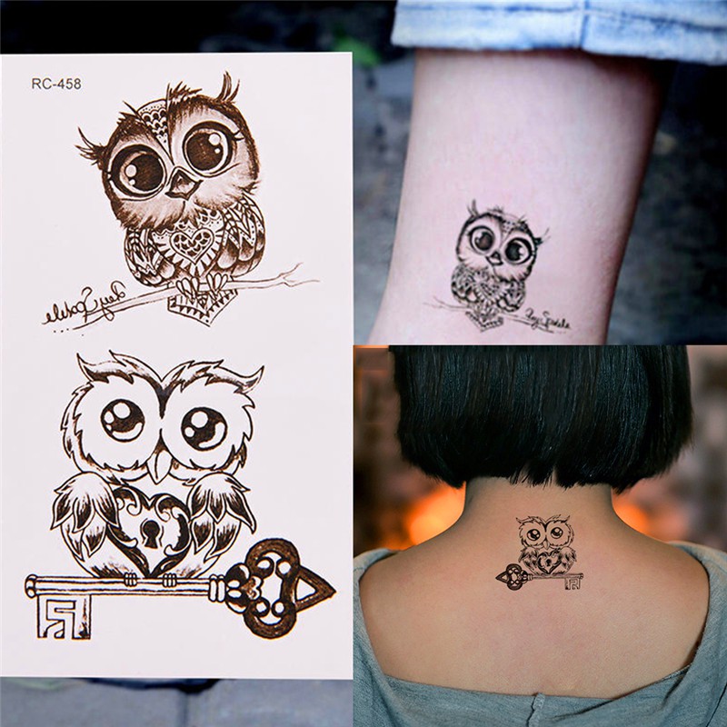  Gambar  Tato Burung Hantu Berwarna  Kumpulan Gambar  Bagus