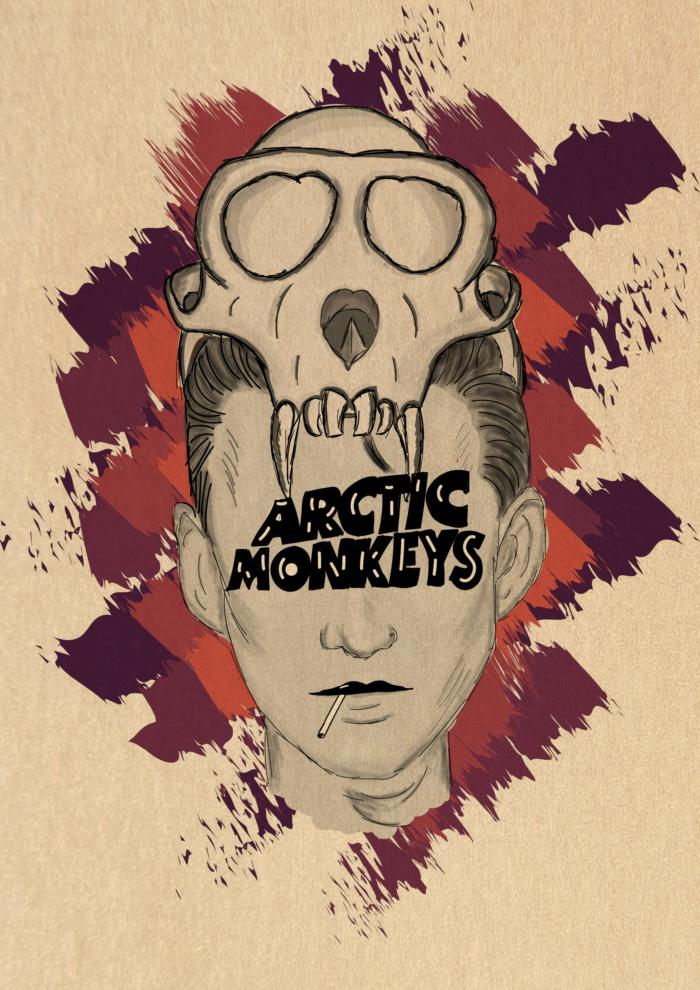 35 Designs Arctic Monkeys Kraftpaper Poster Alternative Abstract Art  Painting Funny Wall Sticker for Coffee House Bar | Shopee Malaysia