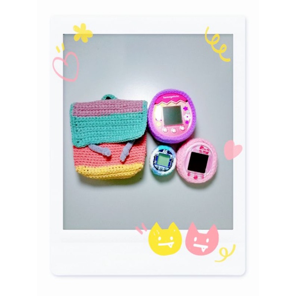 Tamagotchi mini backpack colourful / rainbow (Ready stock) | Shopee ...