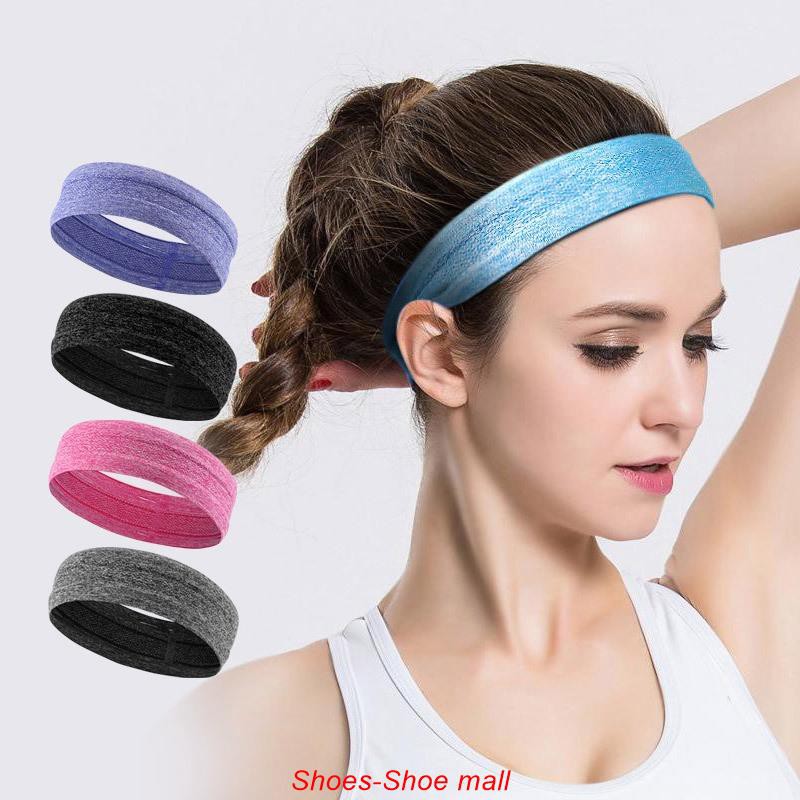 Sports Headband Silicone Non-Slip Headband Sweatband Elastic Fashion Hair Band for Men Women Workouts Yoga Running or Casual Wear Bright Yellow
