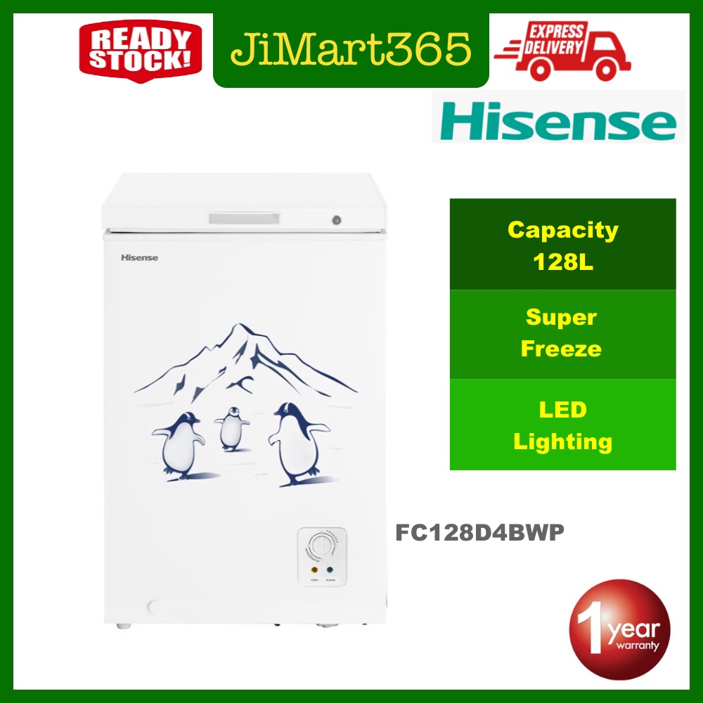 [Free Shipping] Hisense 128L Chest Freezer Mini Deep Freezer FC128 | FC128D4BWP