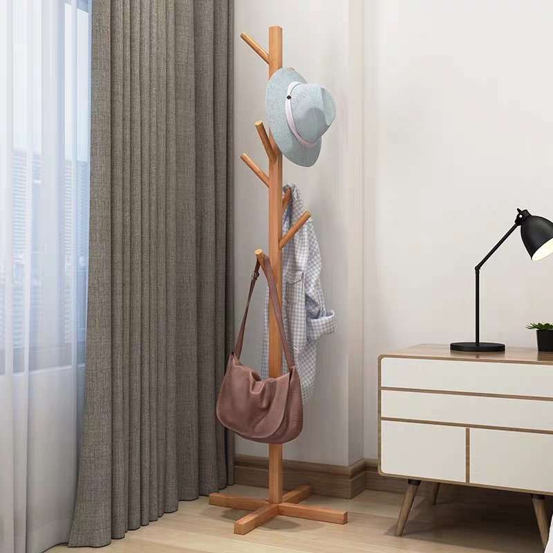 Wooden Clothes Rack Flat Stand Coat Hanger Clothes Hanger ...