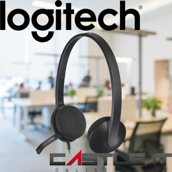 Logitech H340 Computer Headset WITH MIC USB Wired Headset (981000477