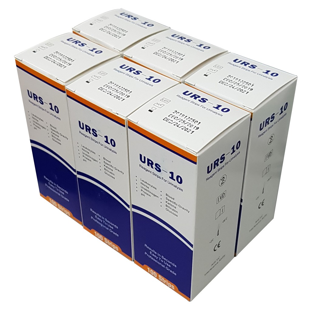 Urine Tester Reagent Strip URS10 ( 6 BOXES PACK ) BLUE | Shopee Malaysia