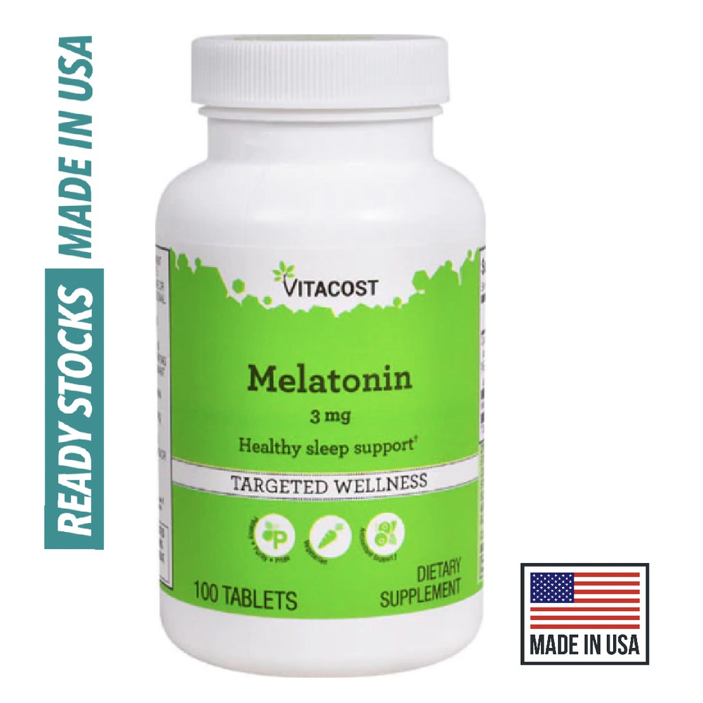 Ready Stocks, Good Sleep with Melatonin 3mg, 100 Tablets 