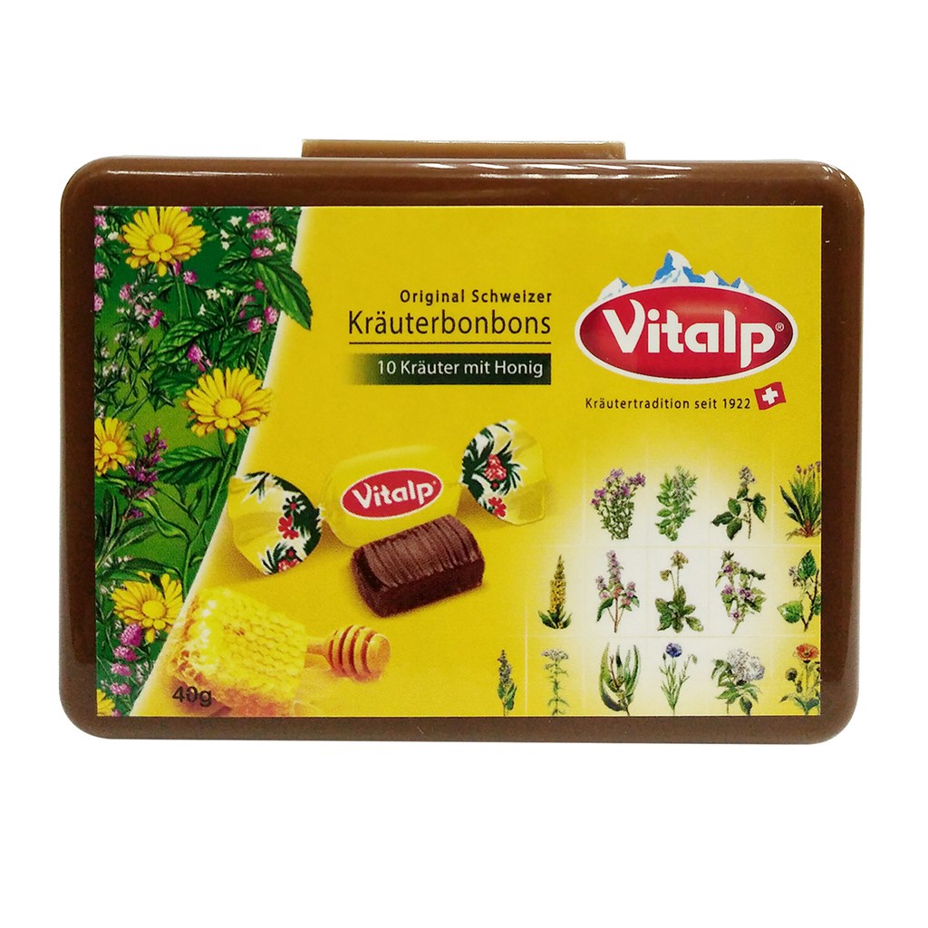 Alpro Pharmacy Exclusive - Vitalp Original Herbal Drops with Honey - Reduce Throat Irritation (40g x 10's)